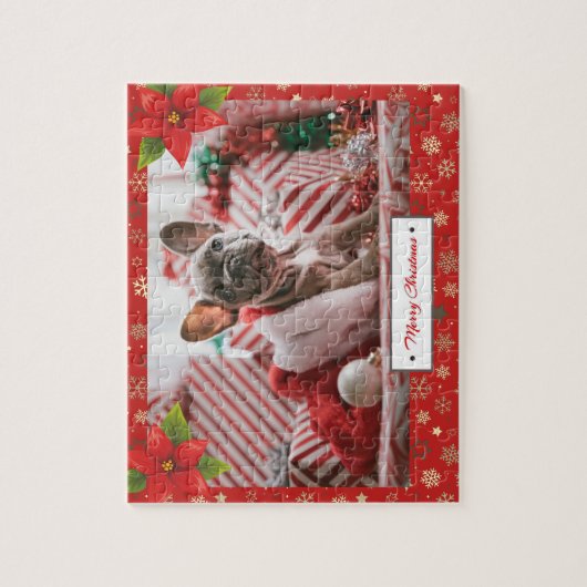 Personalized Christmas Holidays Photo ジグソーパズル (縦)