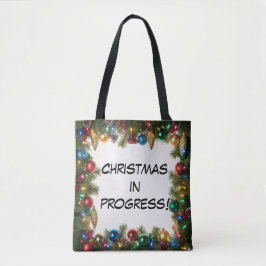 Personalized Christmas In Progress - トートバッグ
