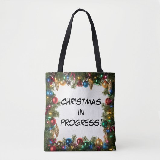 Personalized Christmas In Progress - トートバッグ (正面)