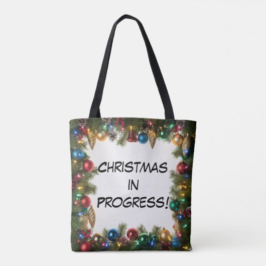 Personalized Christmas In Progress - トートバッグ (裏面)