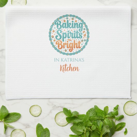 Personalized Christmas Kitchen Towels キッチンタオル (折り畳み)