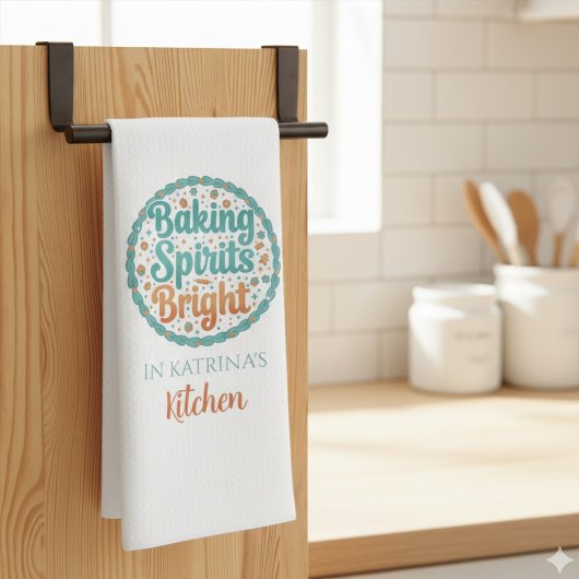 Personalized Christmas Kitchen Towels キッチンタオル