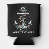 Personalized Christmas Lights Boating Sailing 缶クーラー (正面)