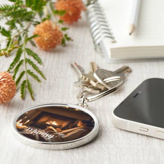 Personalized Christmas Mom Gift Keychain キーホルダー (側面)