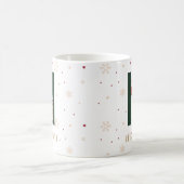 Personalized Christmas Monogram H Mug コーヒーマグカップ (中央)