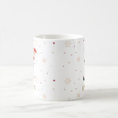 Personalized Christmas Monogram J Mug コーヒーマグカップ (中央)