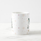 Personalized Christmas Monogram M Mug コーヒーマグカップ (中央)