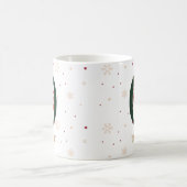 Personalized Christmas Monogram O Mug コーヒーマグカップ (中央)