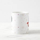 Personalized Christmas Monogram P Mug コーヒーマグカップ (中央)