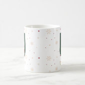 Personalized Christmas Monogram U Mug コーヒーマグカップ (中央)