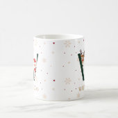 Personalized Christmas Monogram W Mug コーヒーマグカップ (中央)
