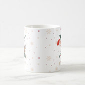 Personalized Christmas Monogram X Mug コーヒーマグカップ (中央)