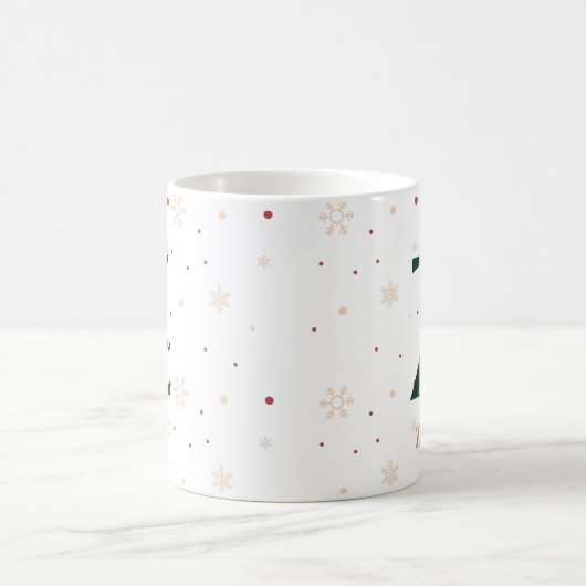 Personalized Christmas Monogram Z Mug コーヒーマグカップ (中央)