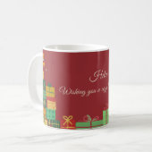 Personalized Christmas Mug – Cozy Holiday Design コーヒーマグカップ (正面左)