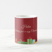 Personalized Christmas Mug – Cozy Holiday Design コーヒーマグカップ (中央)