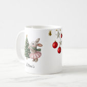 Personalized Christmas Mug Custom Name Holiday Cup コーヒーマグカップ (正面左)