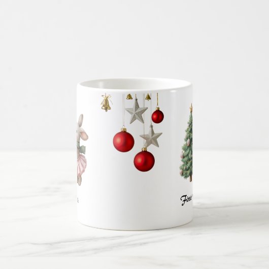 Personalized Christmas Mug Custom Name Holiday Cup コーヒーマグカップ (中央)