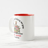 Personalized Christmas Mug for Teacher  ツートーンマグカップ (正面左)