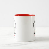 Personalized Christmas Mug for Teacher  ツートーンマグカップ (中央)