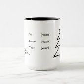 Personalized Christmas Mug – Season’s Greetings マグカップ (中央)