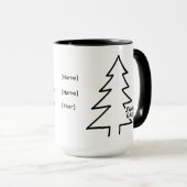 Personalized Christmas Mug – Season’s Greetings マグカップ (正面右)