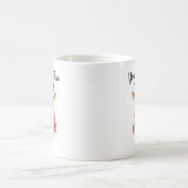 Personalized Christmas Mug With A Cute Reindeer コーヒーマグカップ (中央)