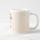 Personalized  christmas mugs red simple modern  ジャンボコーヒーマグカップ (右)