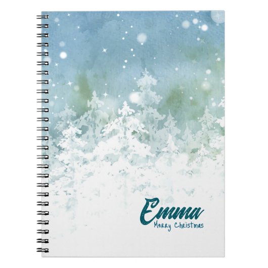 Personalized Christmas Notebook - Emma ノートブック (正面)