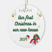 Personalized Christmas Ornament セラミックオーナメント (左)