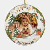 Personalized Christmas Ornament | Photo Keepsake セラミックオーナメント (正面)