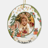 Personalized Christmas Ornament | Photo Keepsake セラミックオーナメント (左)