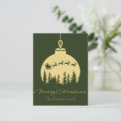 Personalized Christmas ornaments design post card シーズンポストカード (スタンド正面)