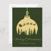 Personalized Christmas ornaments design post card シーズンポストカード (正面/裏面)