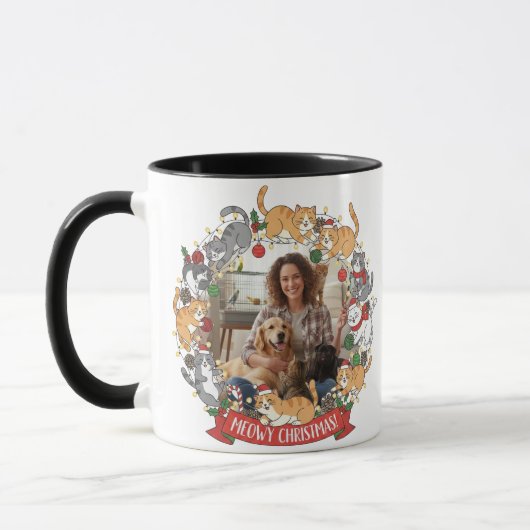 Personalized Christmas Pet Mug マグカップ (左)