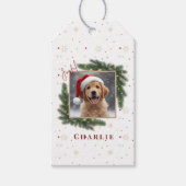 Personalized Christmas Pet Photo – Holiday  ギフトタグ (正面)
