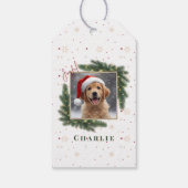 Personalized Christmas Pet Photo – Holiday  ギフトタグ (裏面)