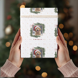Personalized Christmas Pet Photo – Holiday ラッピングペーパー