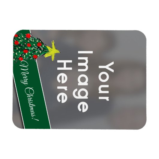 Personalized Christmas Photo マグネット (横)