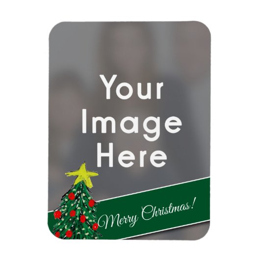 Personalized Christmas Photo マグネット (縦)