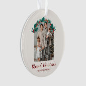 Personalized Christmas Photo Acrylic Ornament オーナメント (正面)