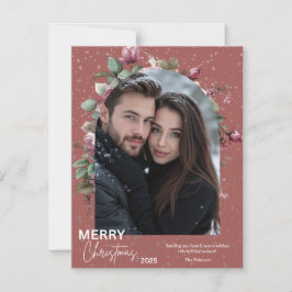 Personalized Christmas Photo Card - Holiday サンキューカード
