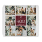 Personalized Christmas Photo Collage  カッティングボード (正面)