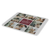 Personalized Christmas Photo Collage  カッティングボード (角)