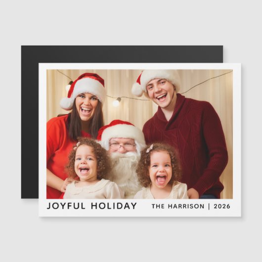 Personalized Christmas Photo Keepsake Holiday  (正面/裏面)