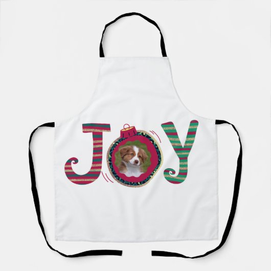 personalized christmas photo pedestal sign エプロン (正面)