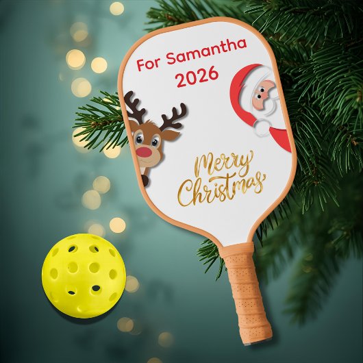 Personalized Christmas Pickleball Paddle 2026 ピックルボールラケット