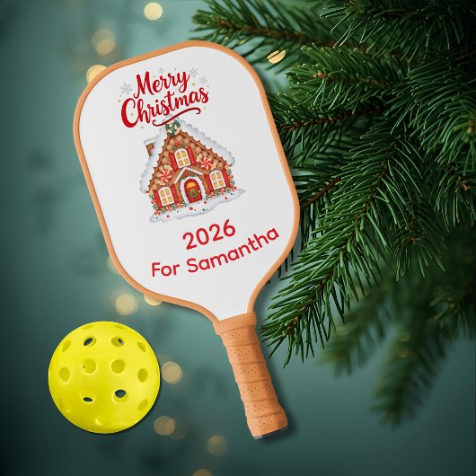 Personalized Christmas Pickleball Paddle for mom ピックルボールラケット