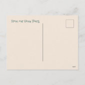 Personalized Christmas Poinsettia Holiday Postcard シーズンポストカード (裏面)