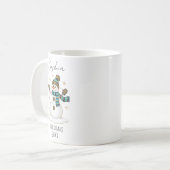 Personalized Christmas Snowman Christmas Winter コーヒーマグカップ (正面左)