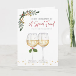 Personalized Christmas Special Friend Holiday Card シーズンカード